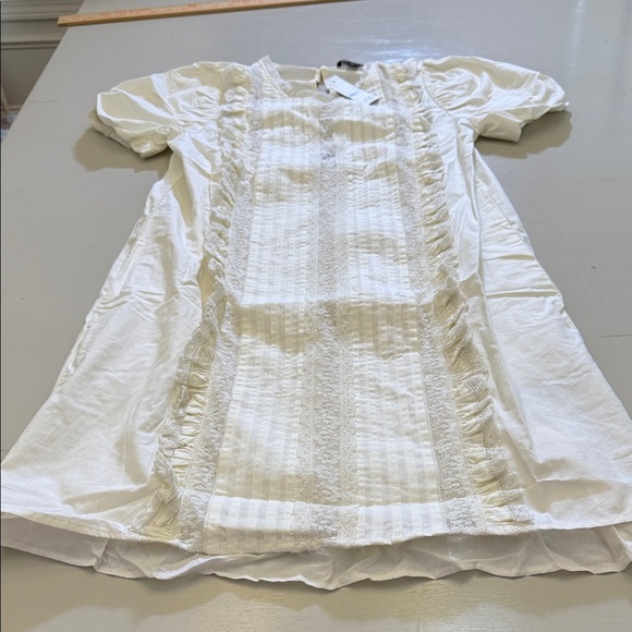 J. Crew Lace-trim pintuck dress Size XXS - Picture 4 of 11